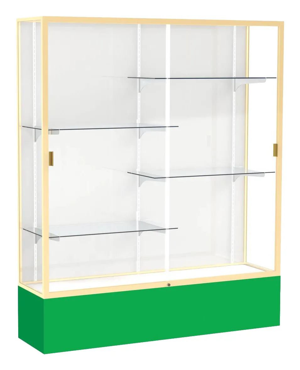 small tall glass display case 60 x 72 12