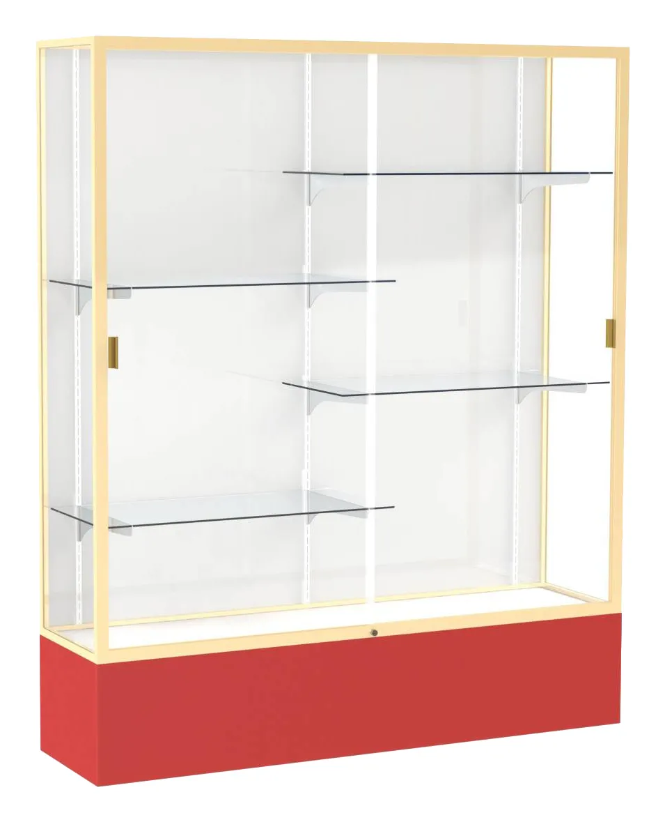 small tall glass display case 60 x 72 17