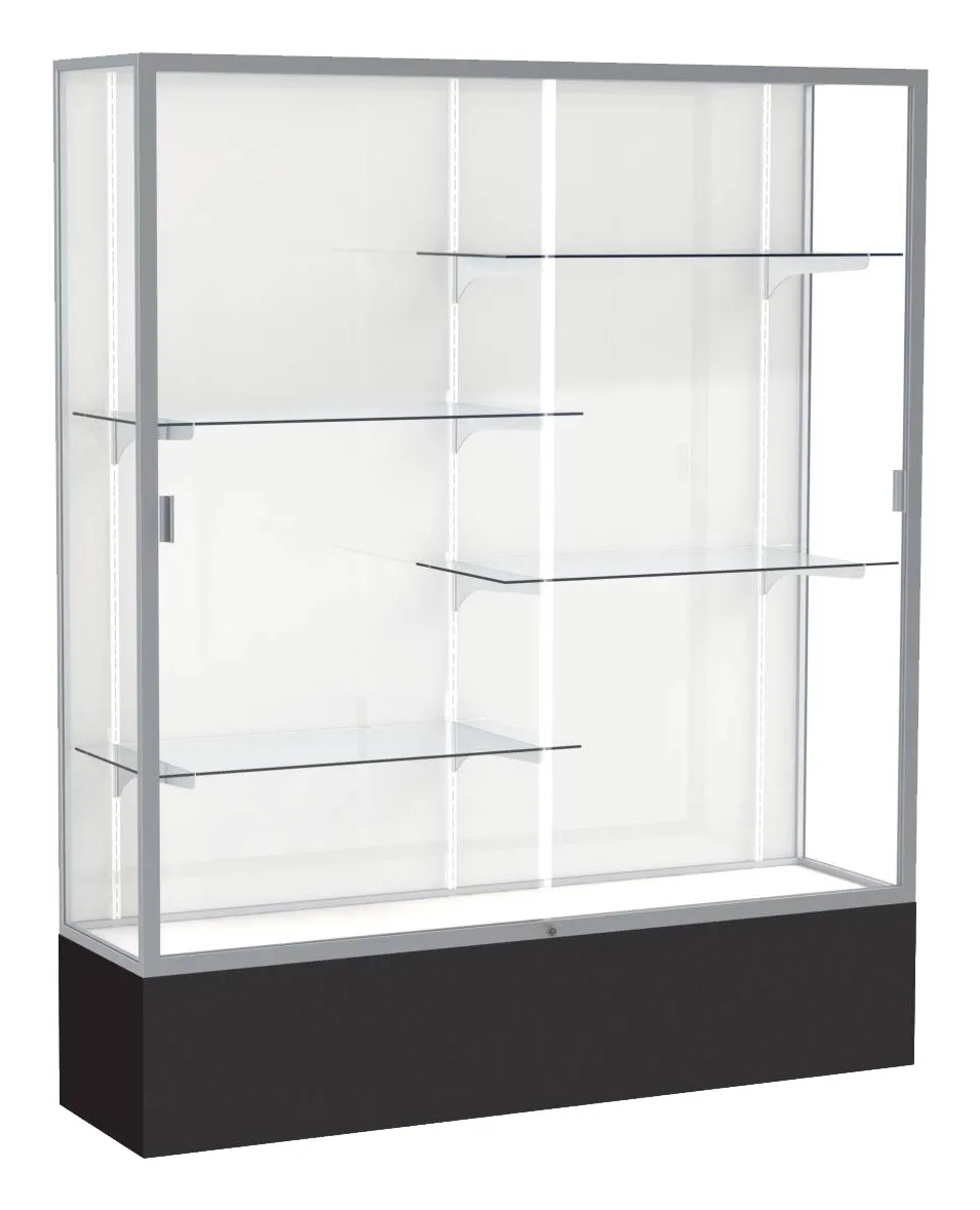 small tall glass display case 60 x 72 19