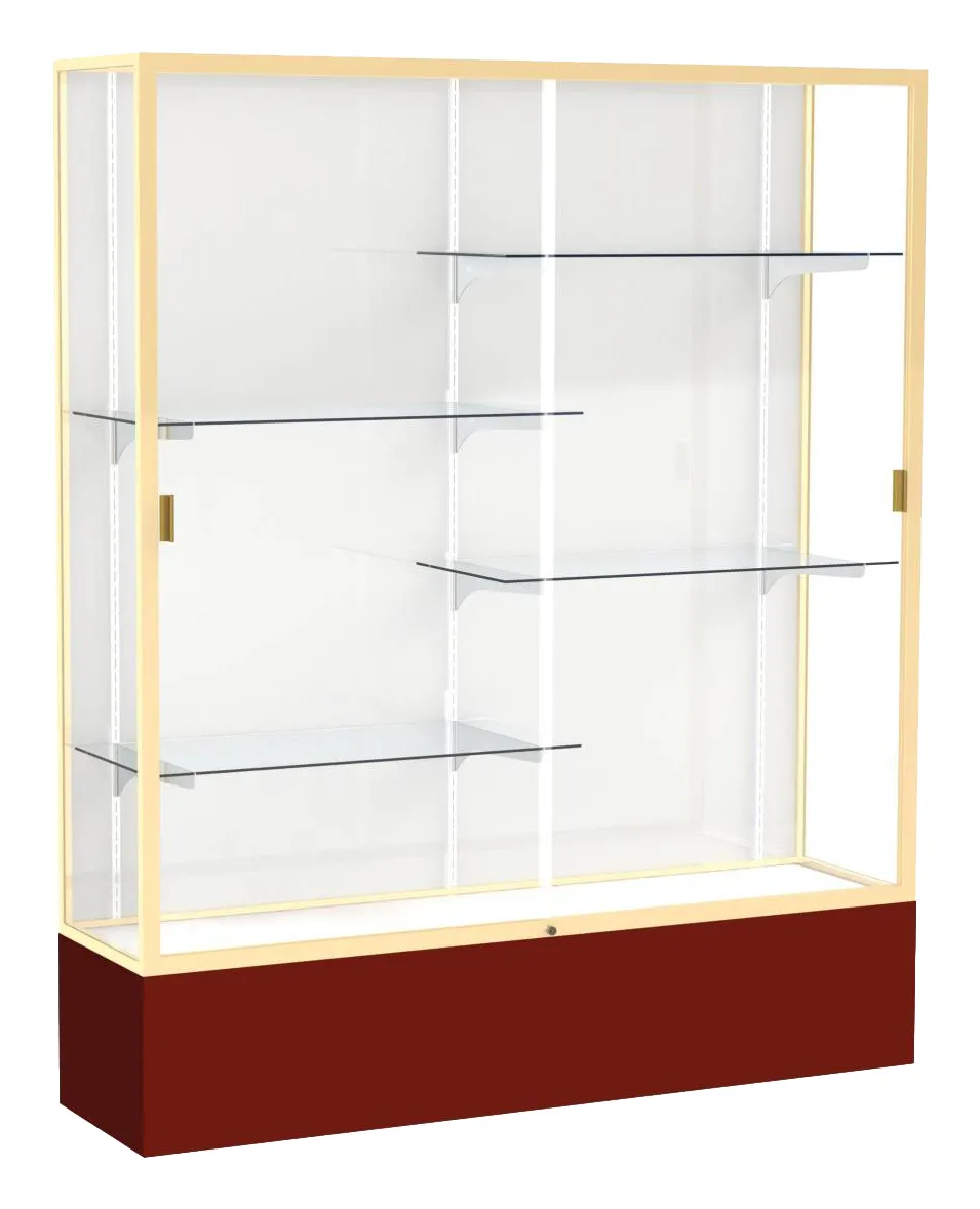 small tall glass display case 60 x 72 13