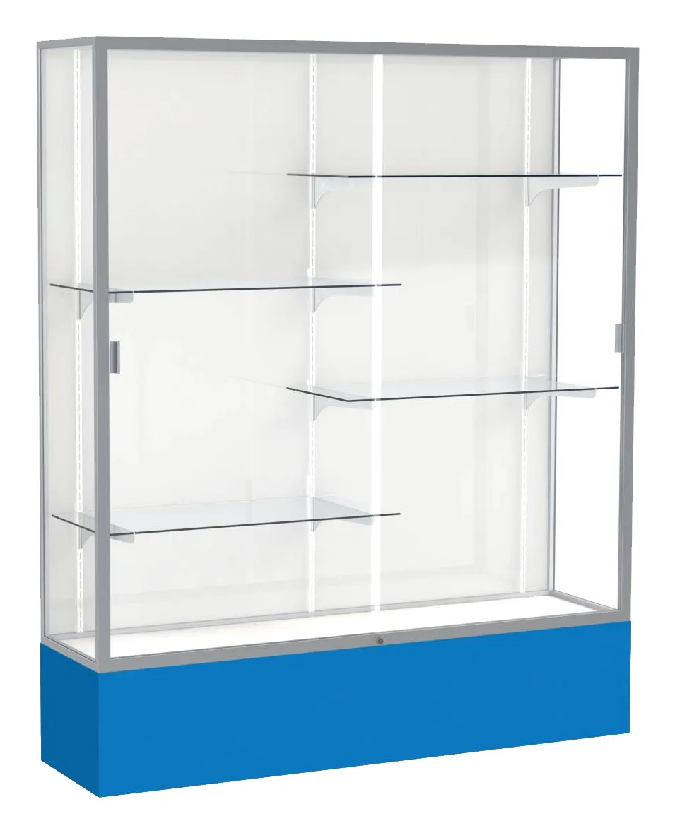 small tall glass display case 60 x 72 27