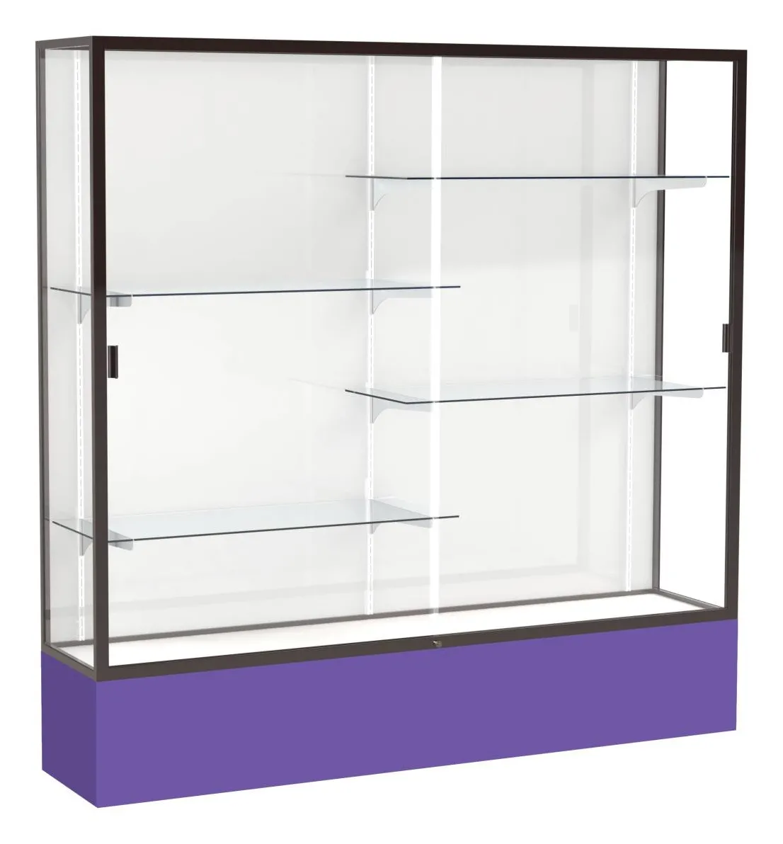 small large glass display case 72 x 72 16