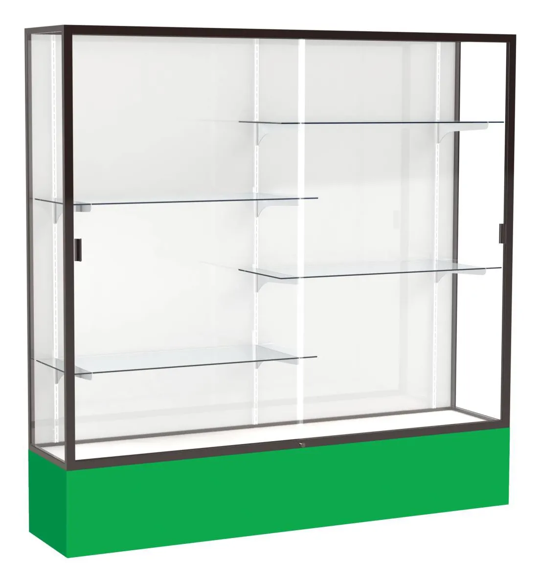 small large glass display case 72 x 72 12