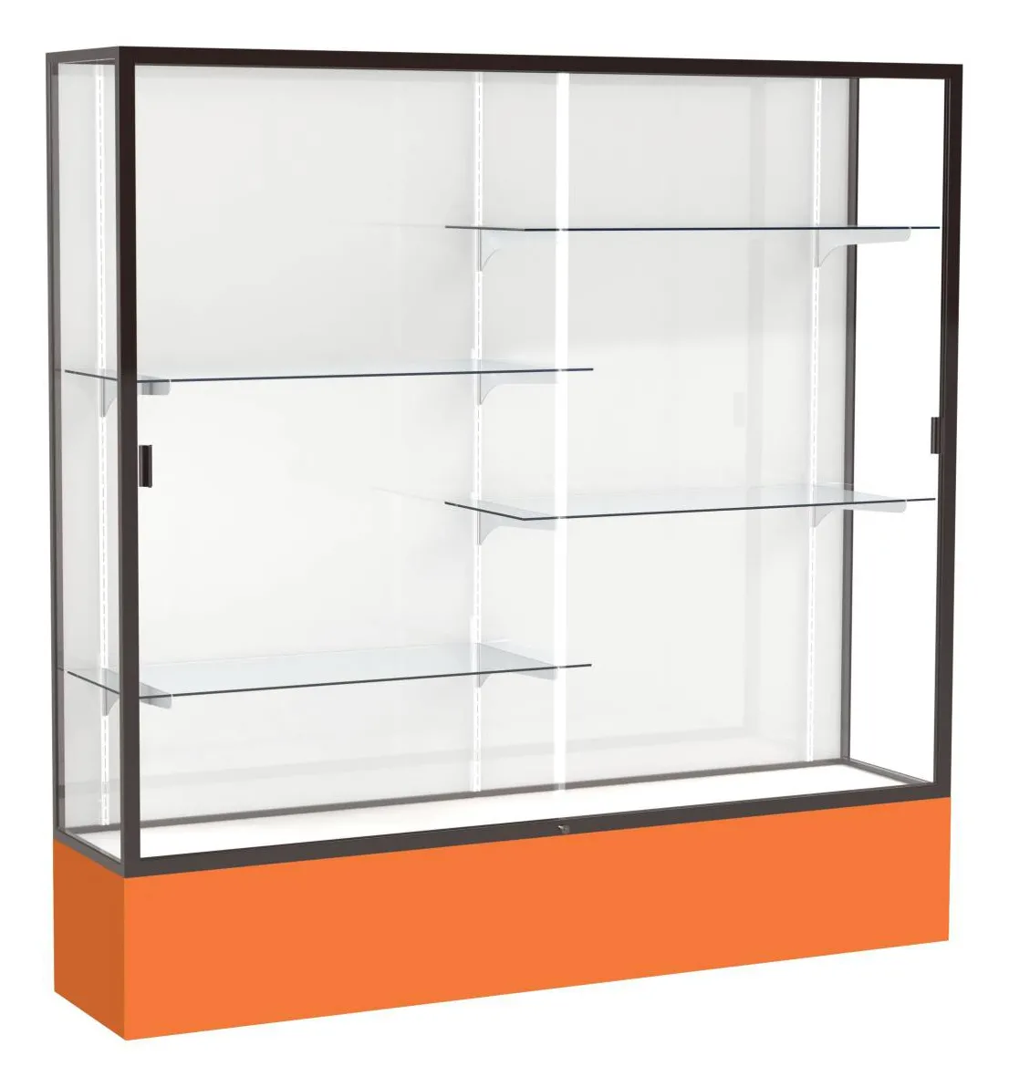 small large glass display case 72 x 72 15