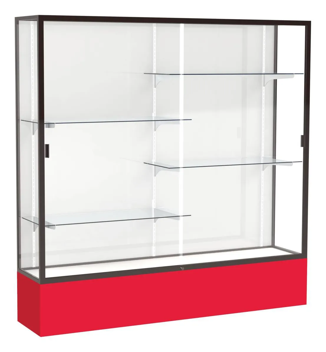 small large glass display case 72 x 72 17