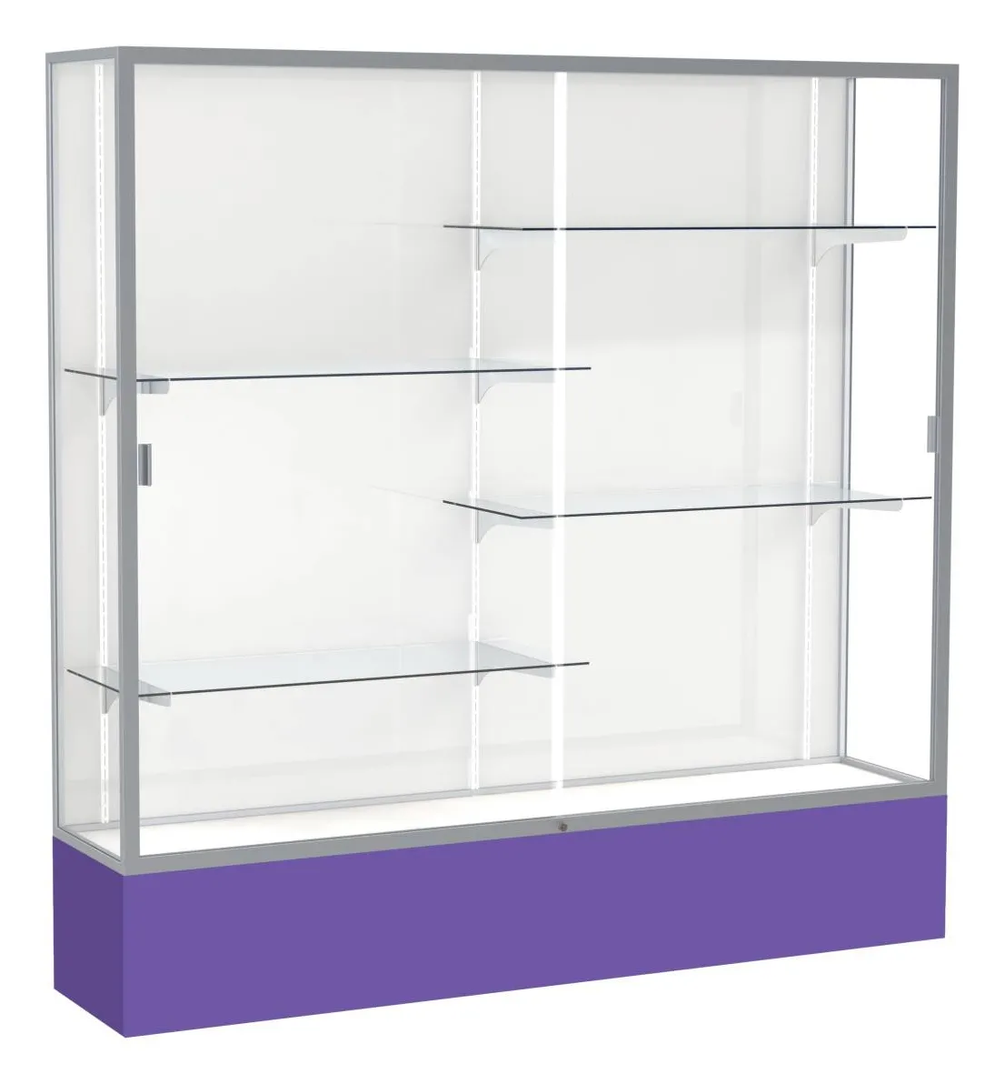 small large glass display case 72 x 72 25