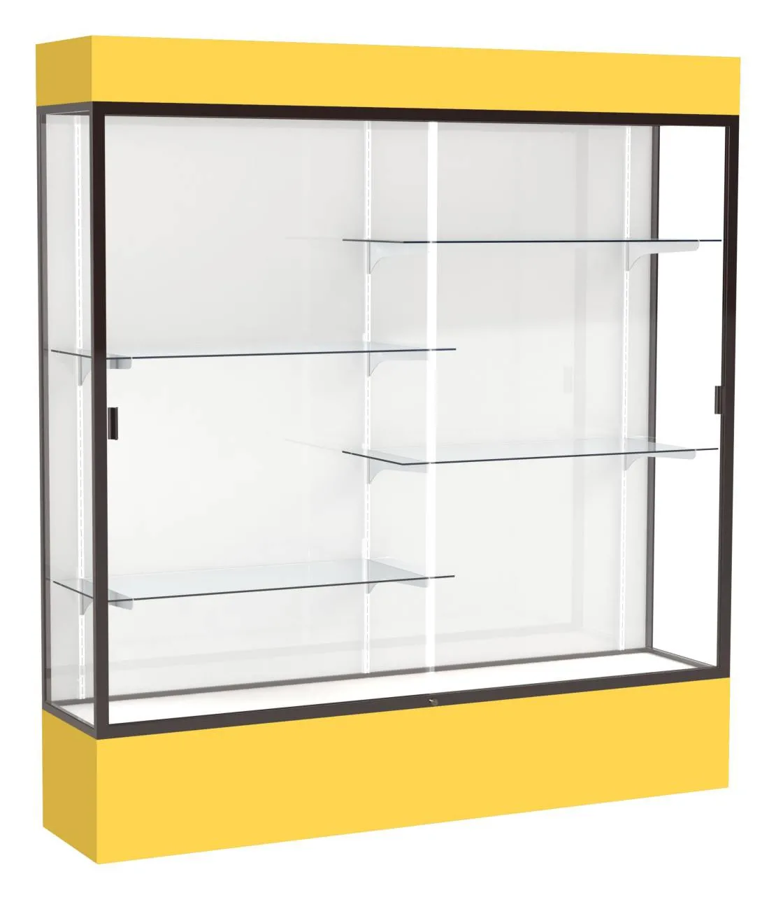 small large display case with led lighting 72 x 80 11