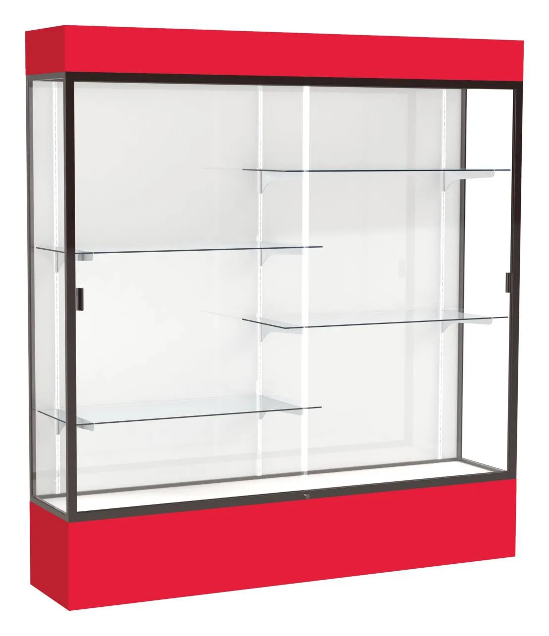 small large display case with led lighting 72 x 80 17