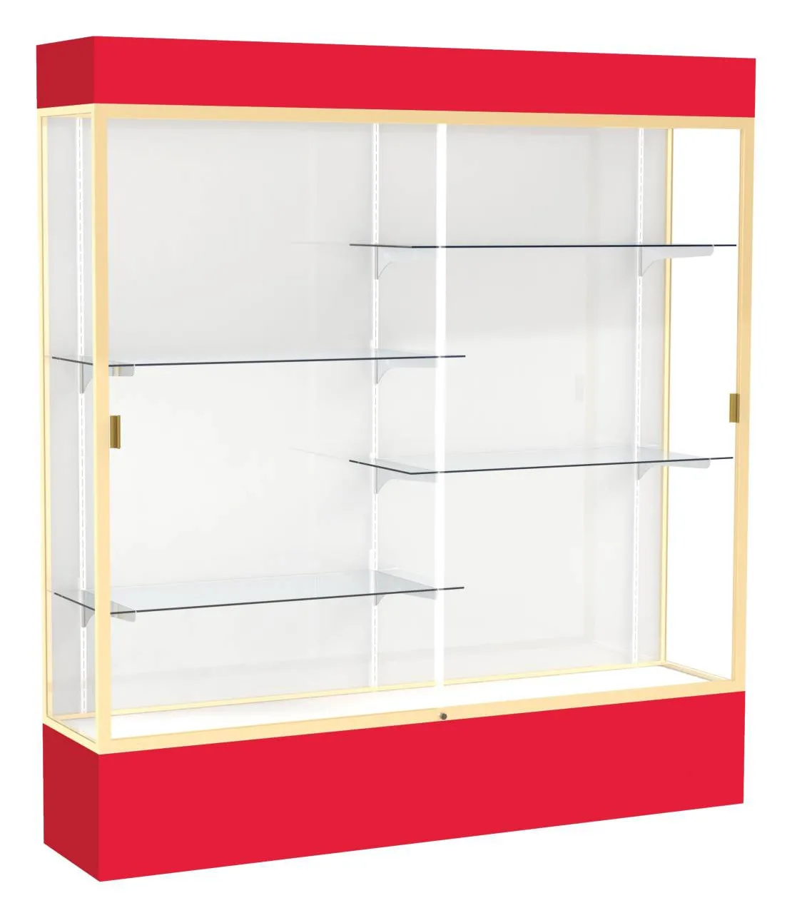 small large display case with led lighting 72 x 80 26