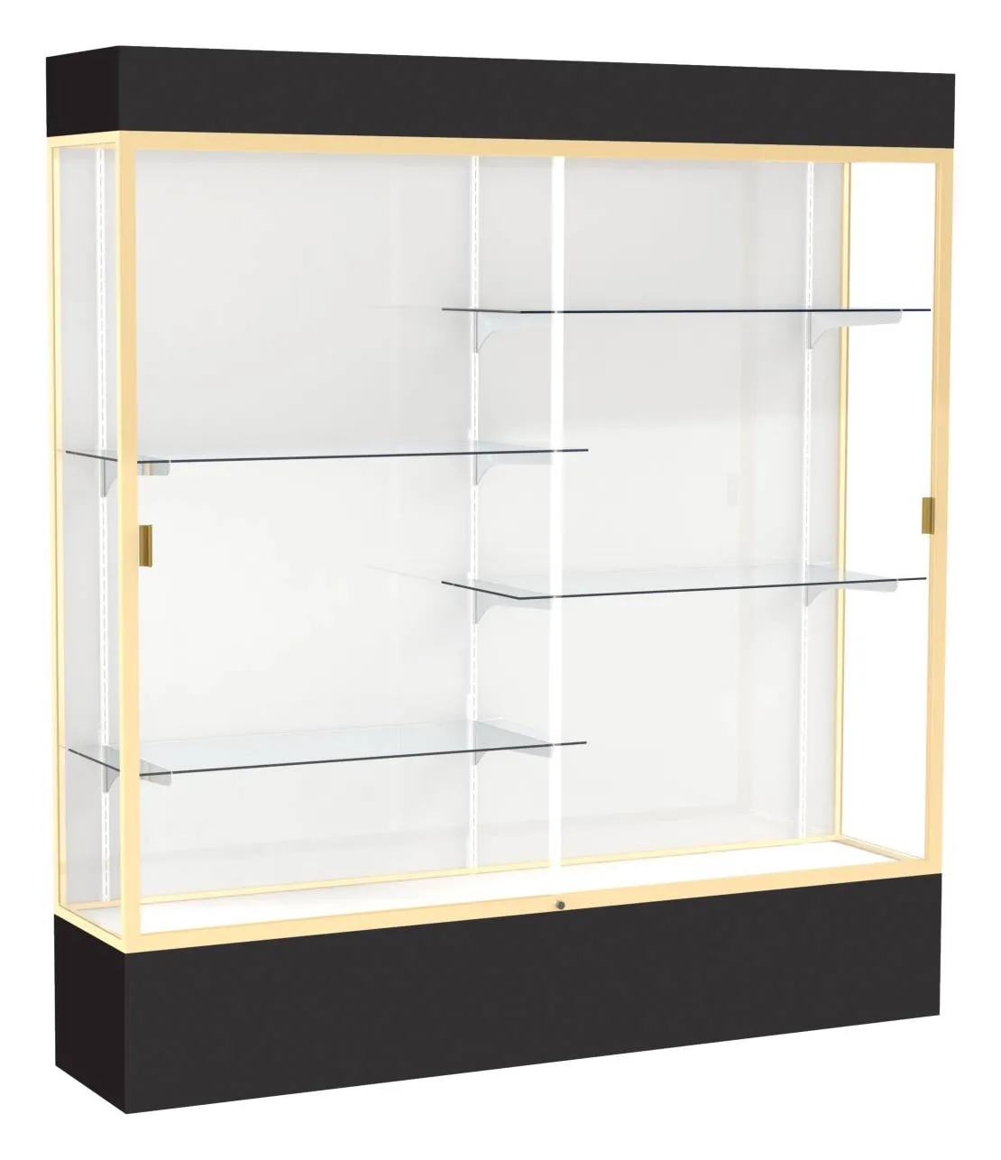 small large display case with led lighting 72 x 80 19
