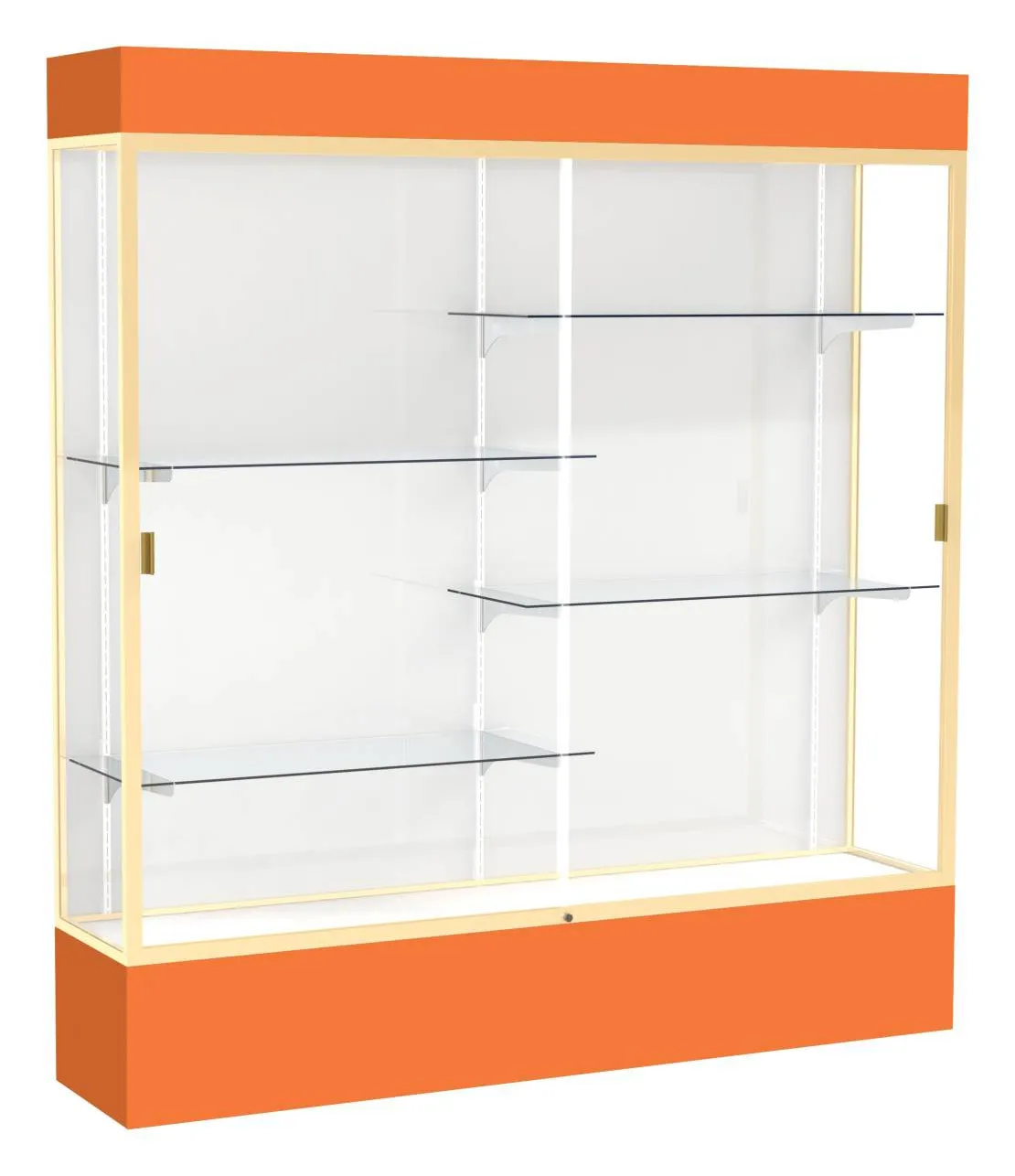 small large display case with led lighting 72 x 80 24