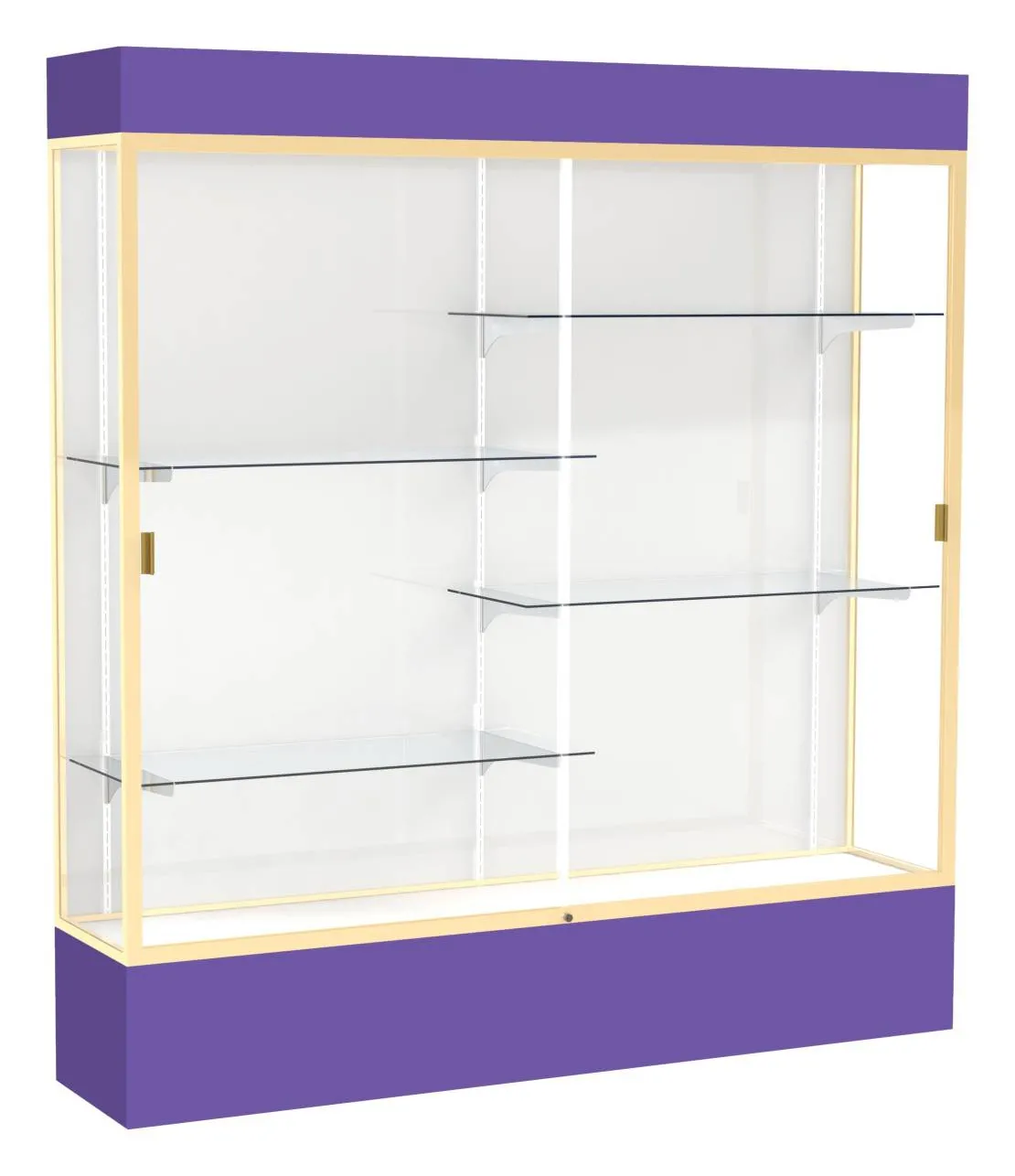 small large display case with led lighting 72 x 80 25