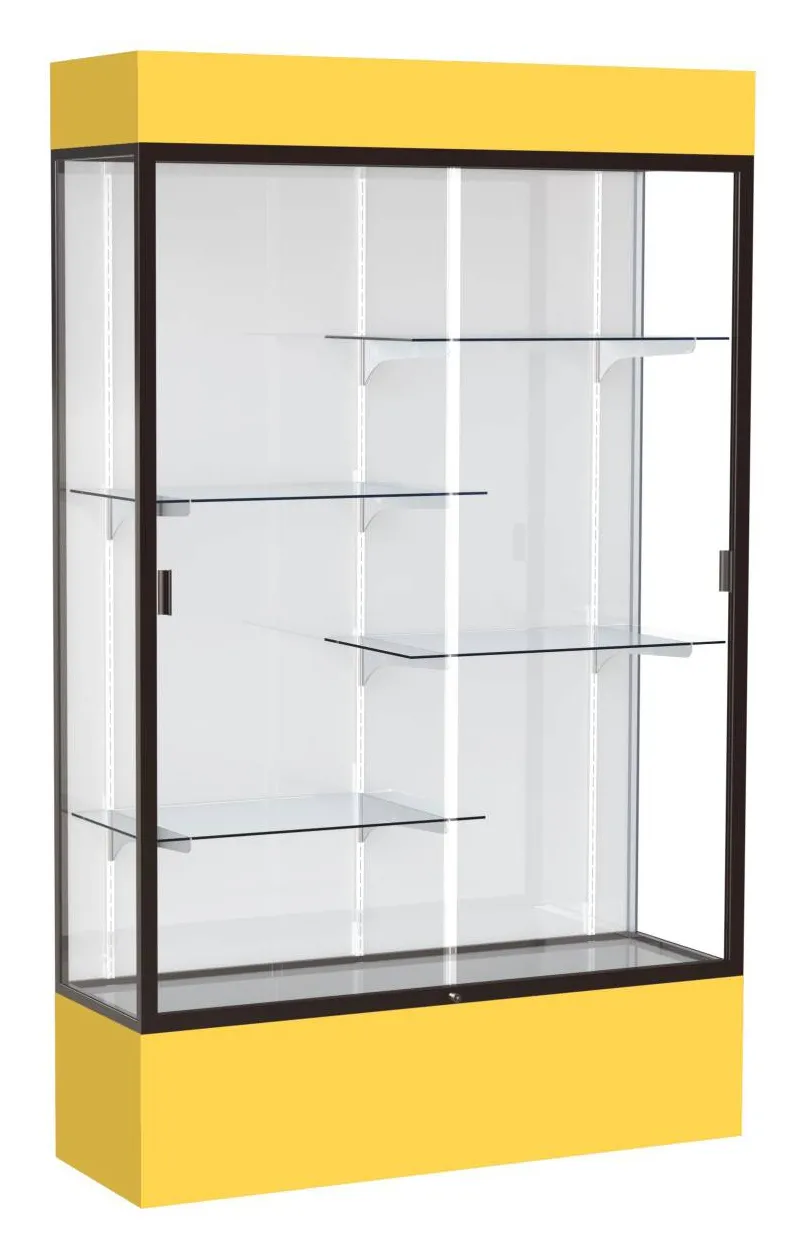 small glass display case with lights 48 x 80 11