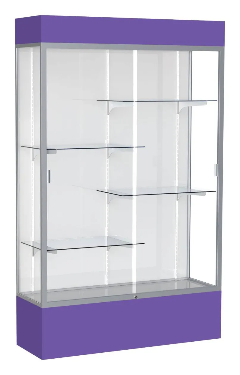 small glass display case with lights 48 x 80 25