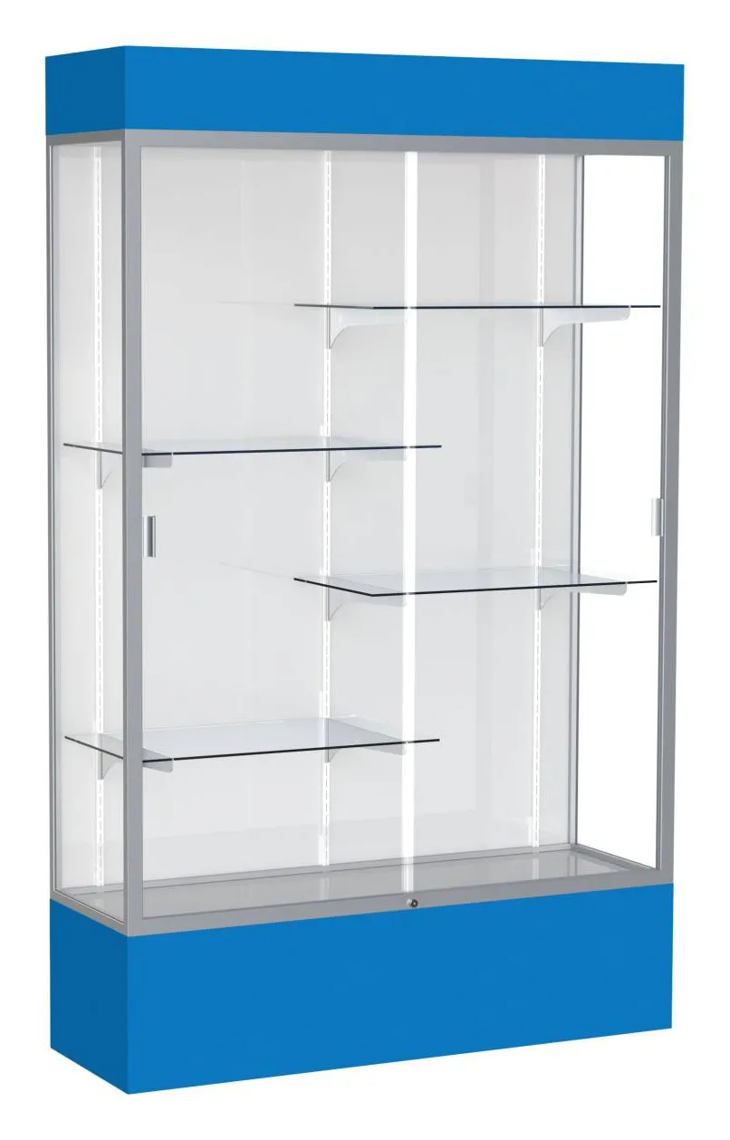 small glass display case with lights 48 x 80 27