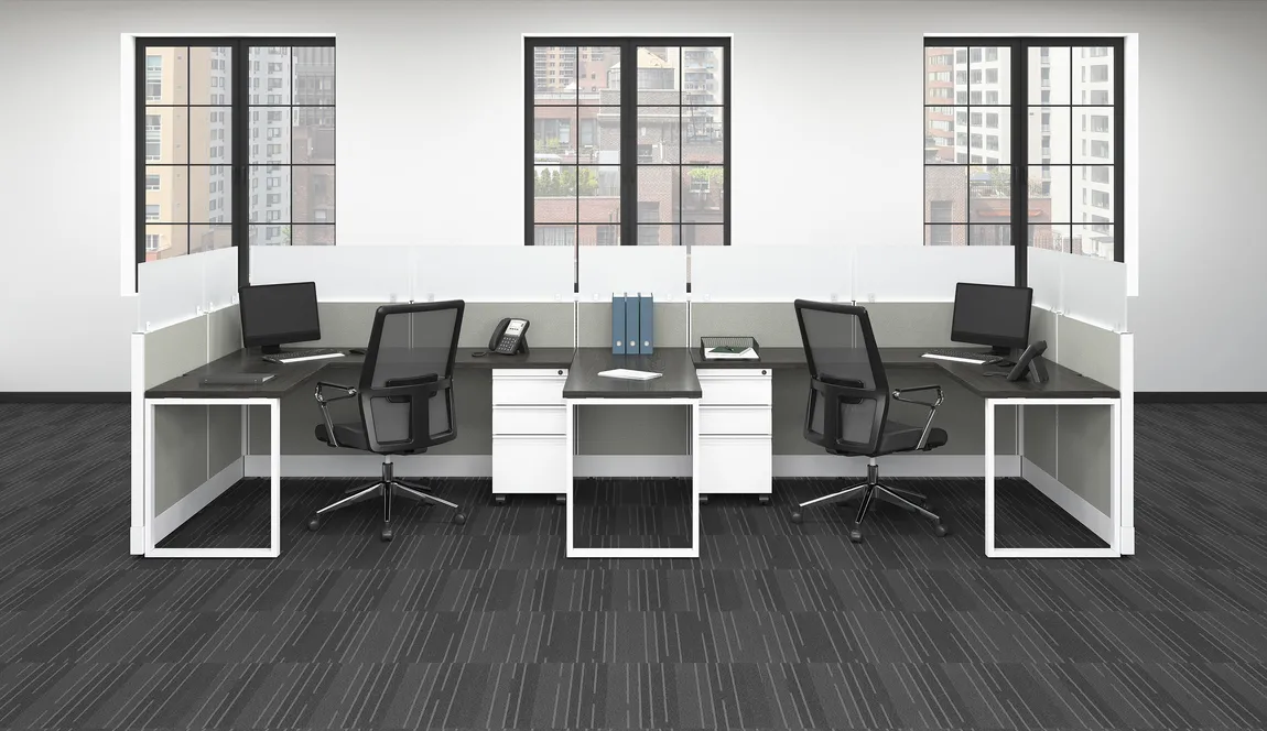 2 Person Cubicle with Power