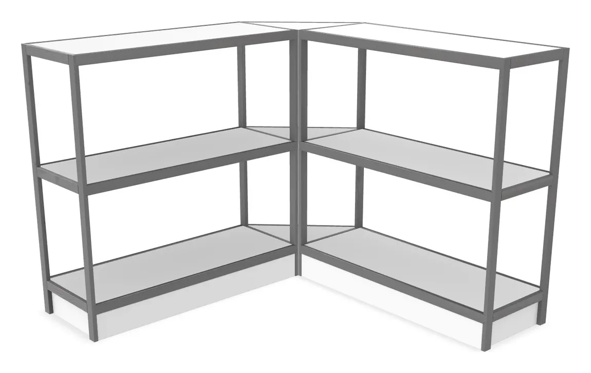 small corner shelving unit 93 x 50 12