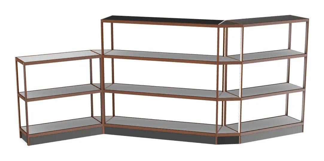 Open Back Shelving System -  194