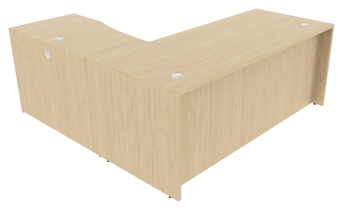 L Shaped Desk with Drawers