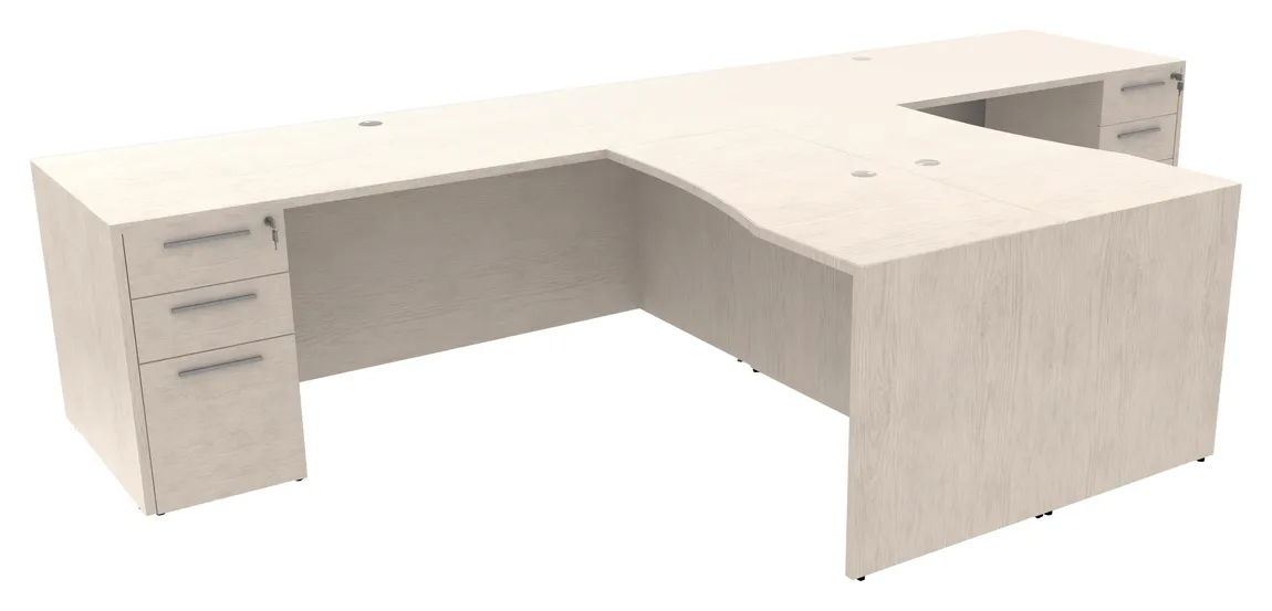 2 Person Desk with Drawers