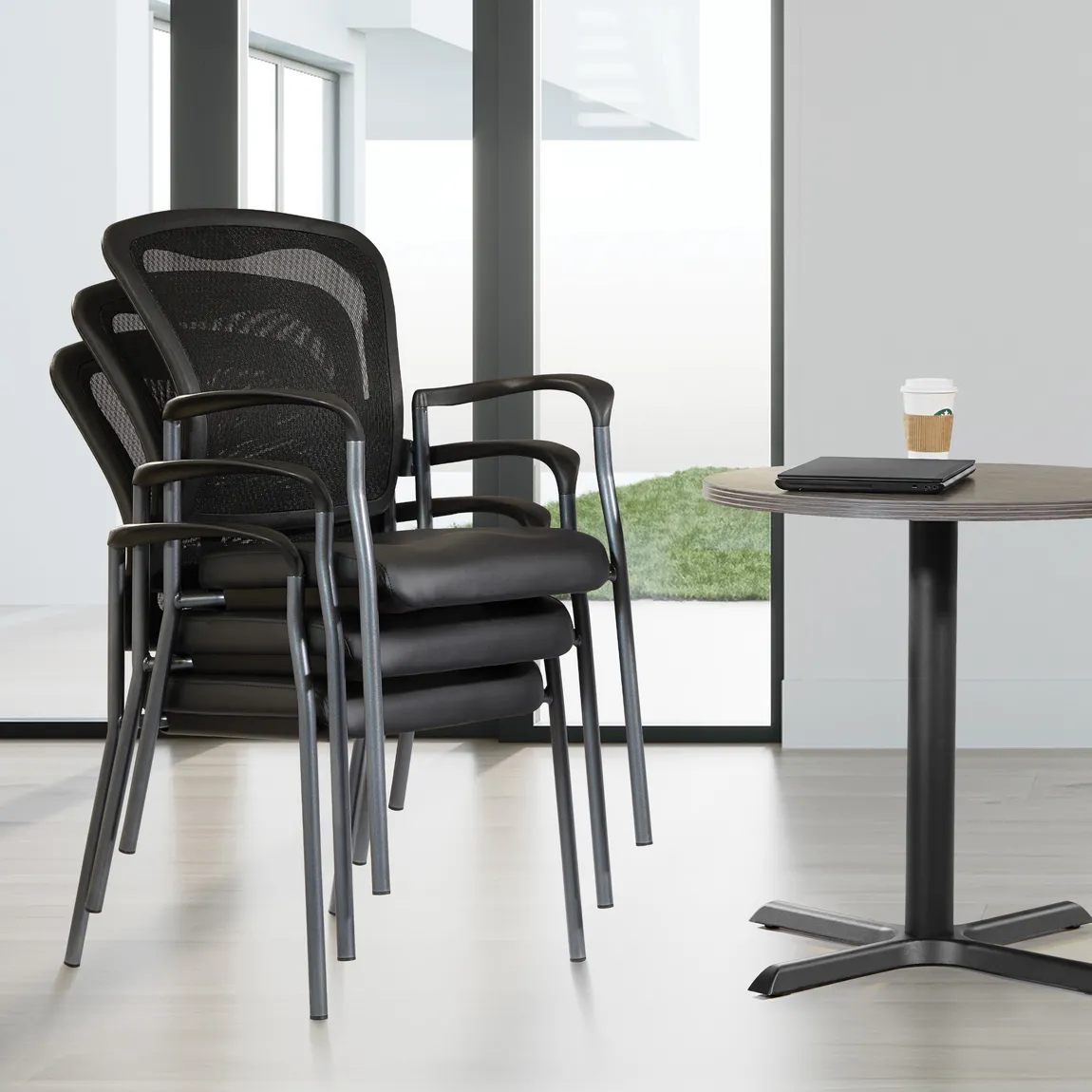 Mesh Back Stacking Chair