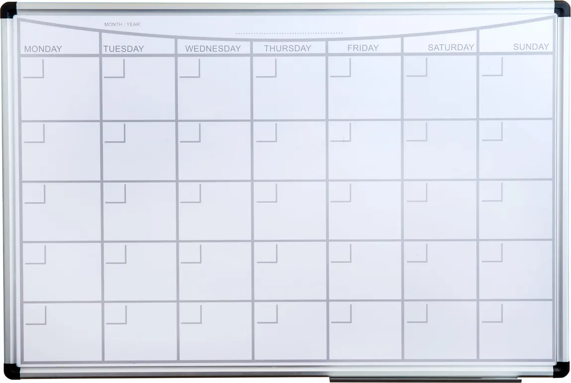 Dry Erase Calendar - 36