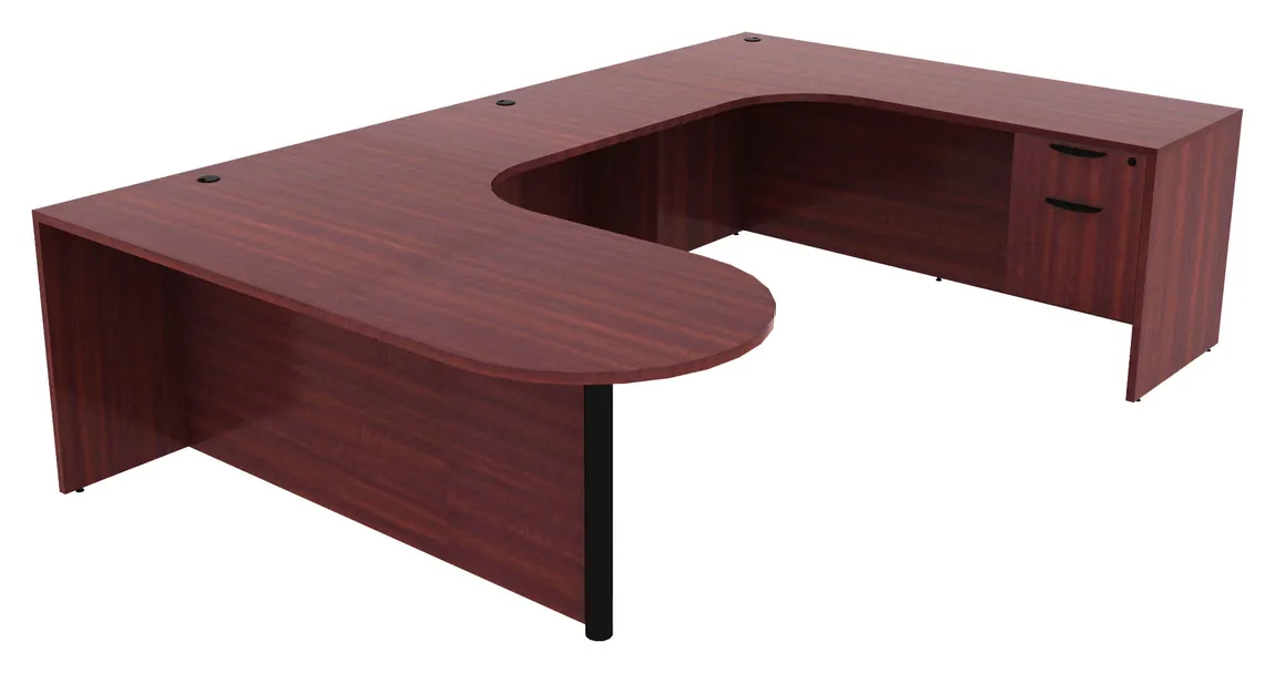 U Shaped Peninsula Desk