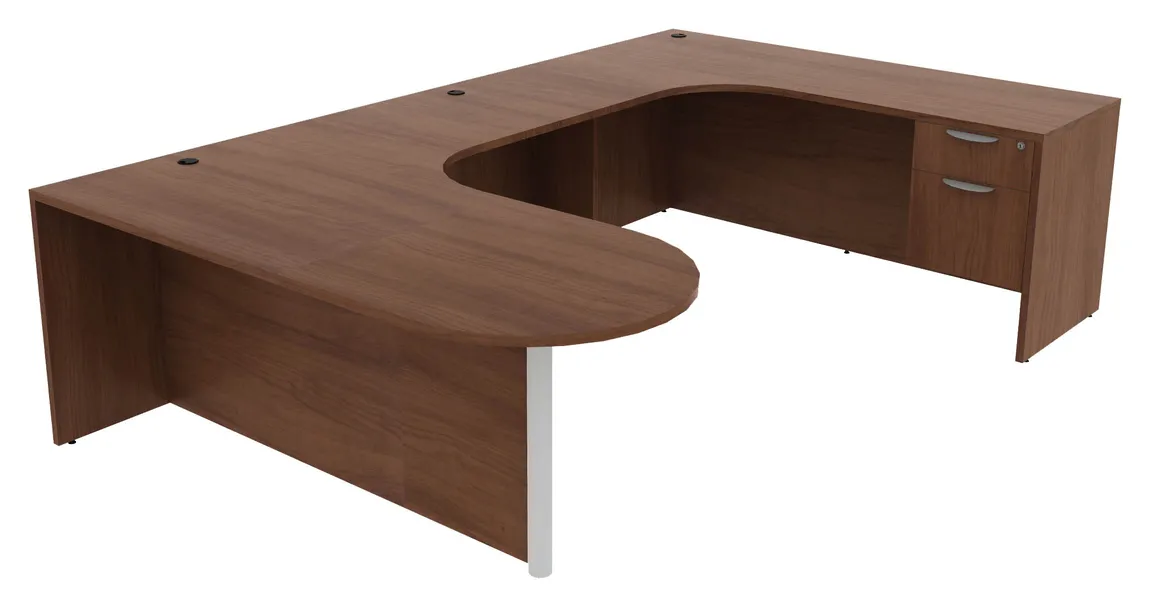 U Shaped Peninsula Desk