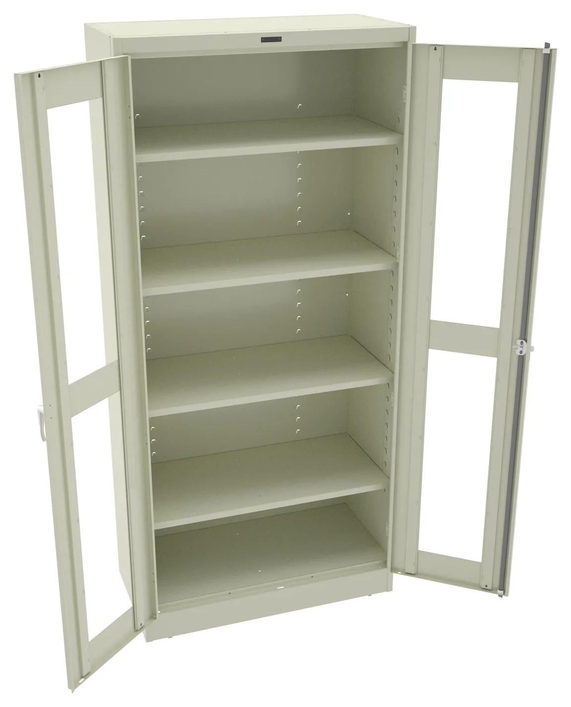 Storage Cabinet with See Through Doors