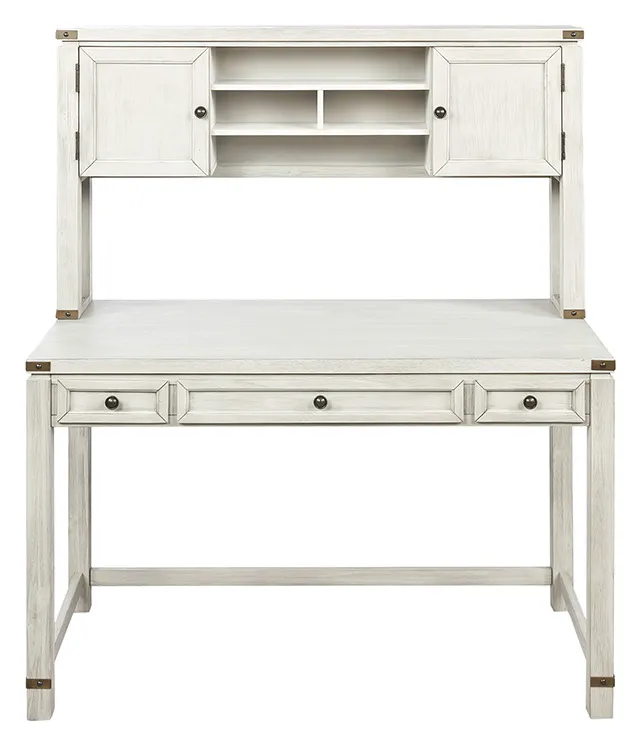 Home Office Desk with Hutch