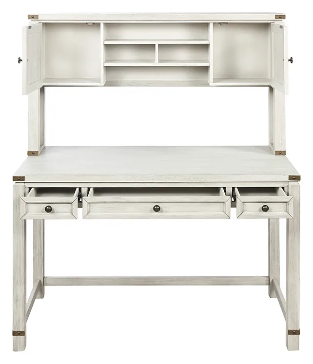 Home Office Desk with Hutch