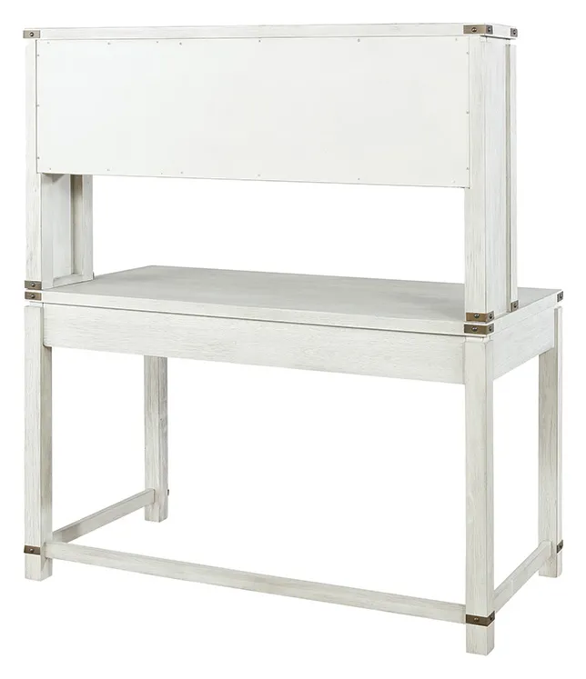 Home Office Desk with Hutch