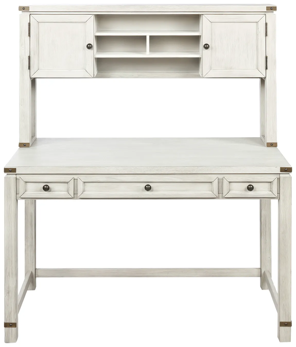 Home Office Desk with Hutch