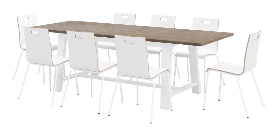 Rectangular Dining Table and Chairs Set