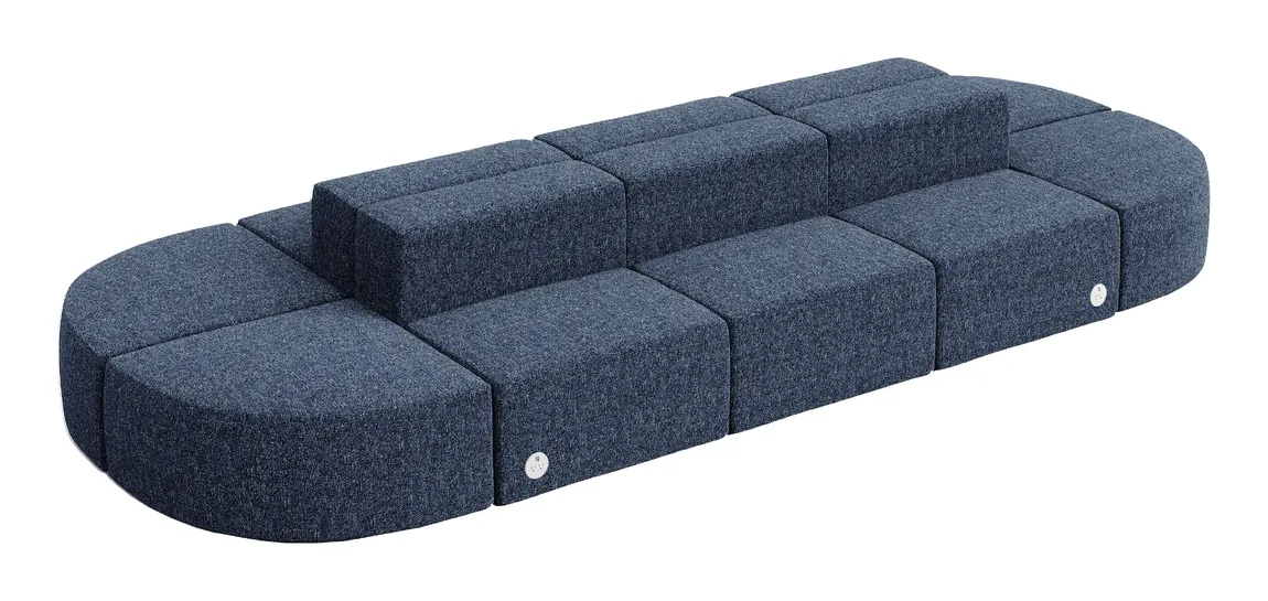 Sectional Couch with Power Outlets