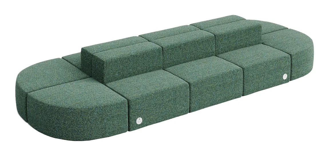 Sectional Couch with Power Outlets