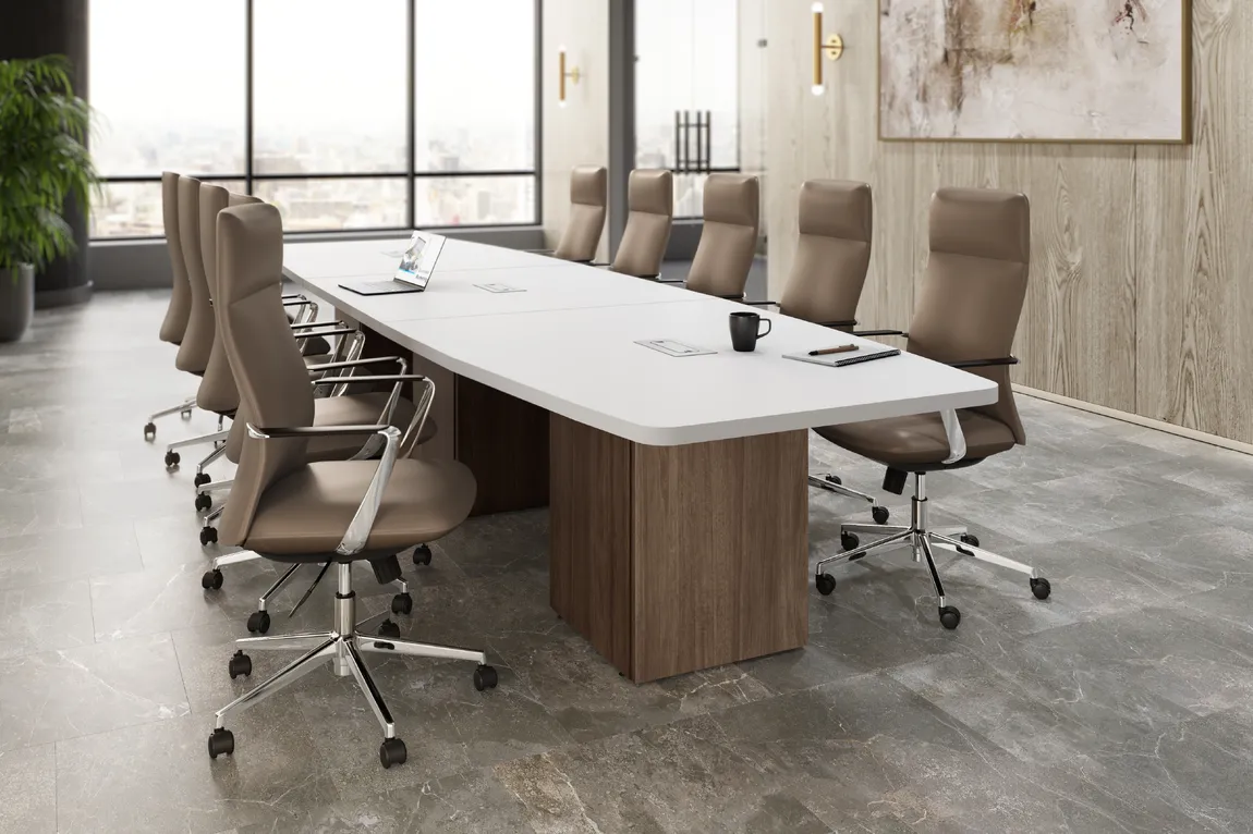 Boat Shaped Conference Table