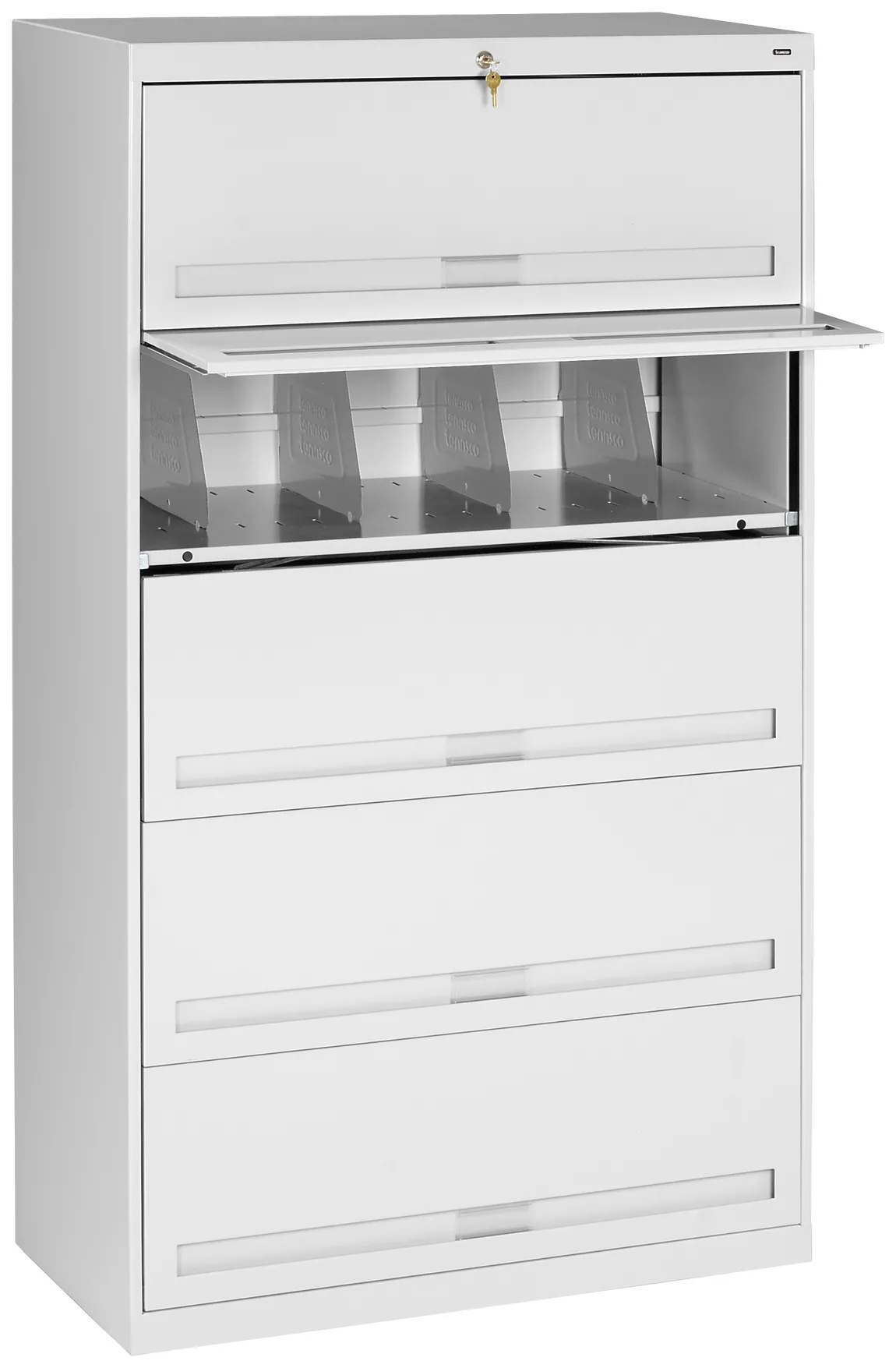 Lateral File Cabinet with Shelves