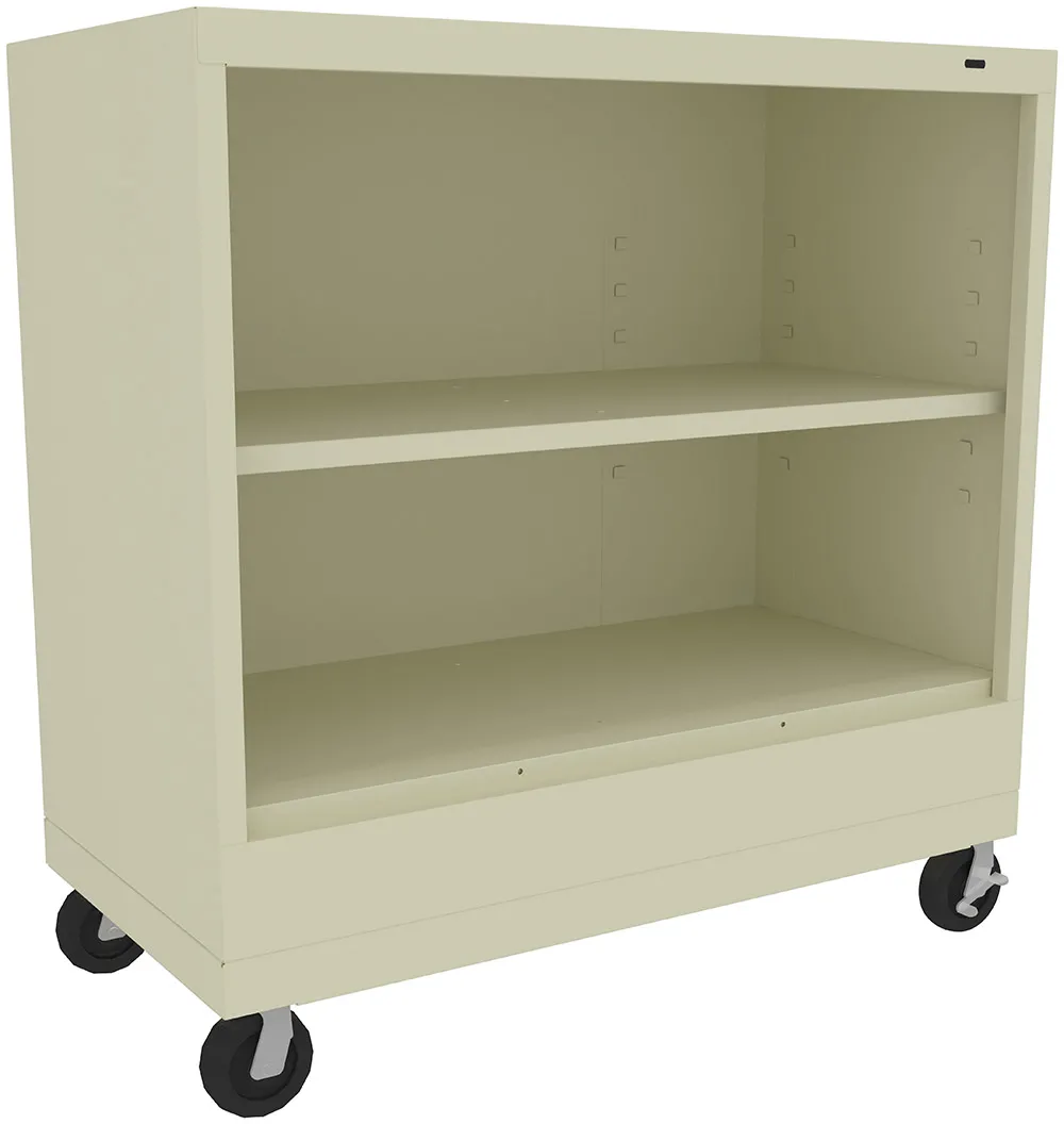 2 Shelf Bookcase on Wheels