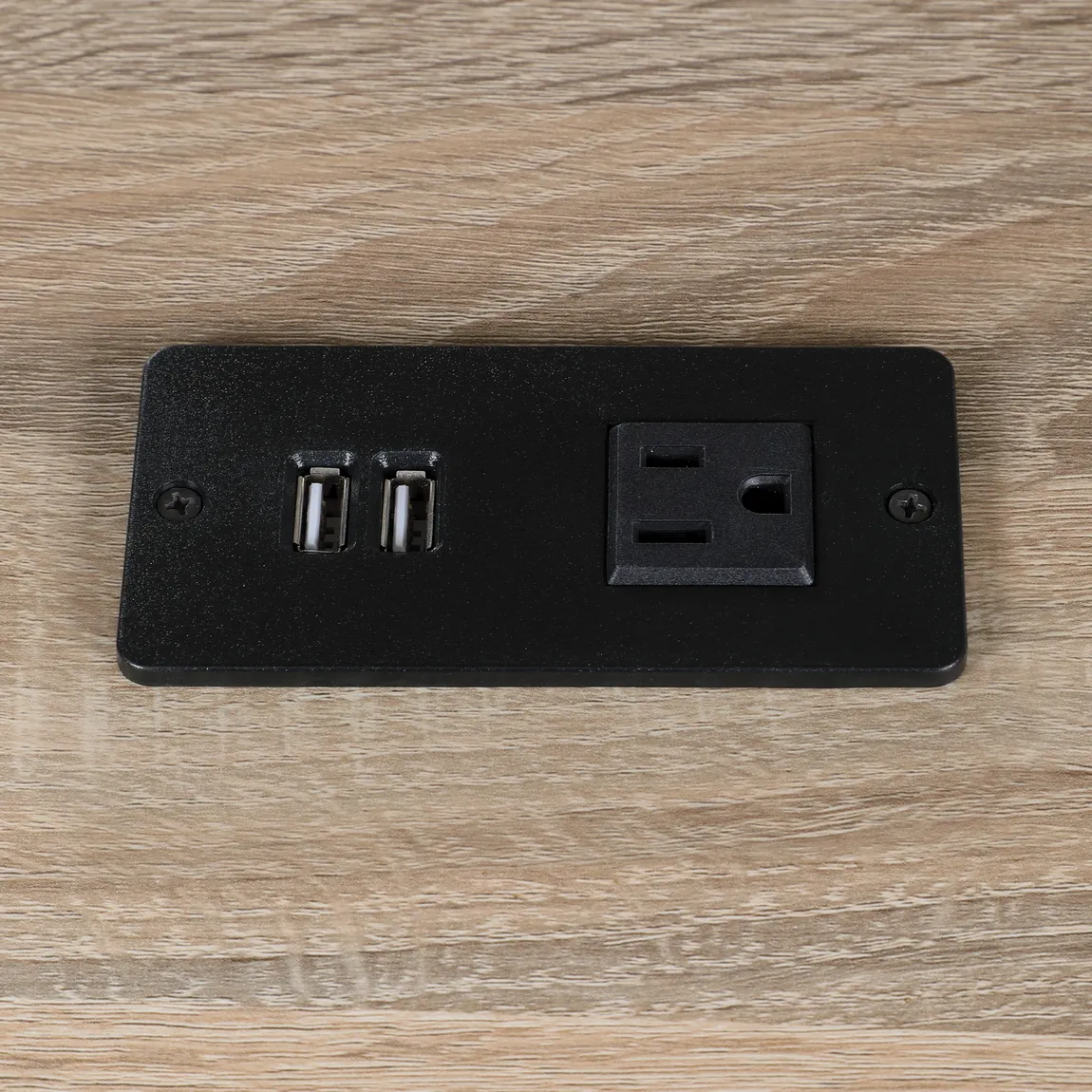 L Shaped Desk with Monitor Shelf