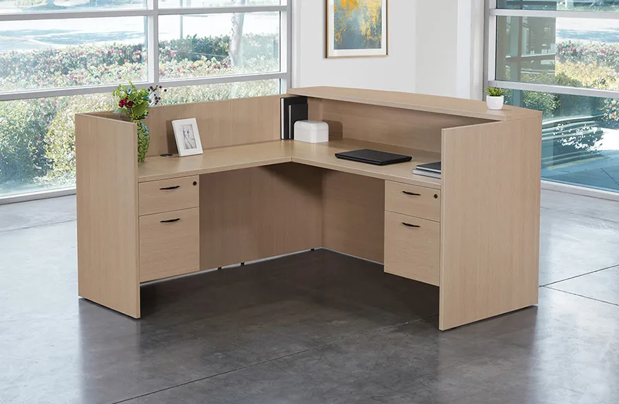L Shaped Reception Desk