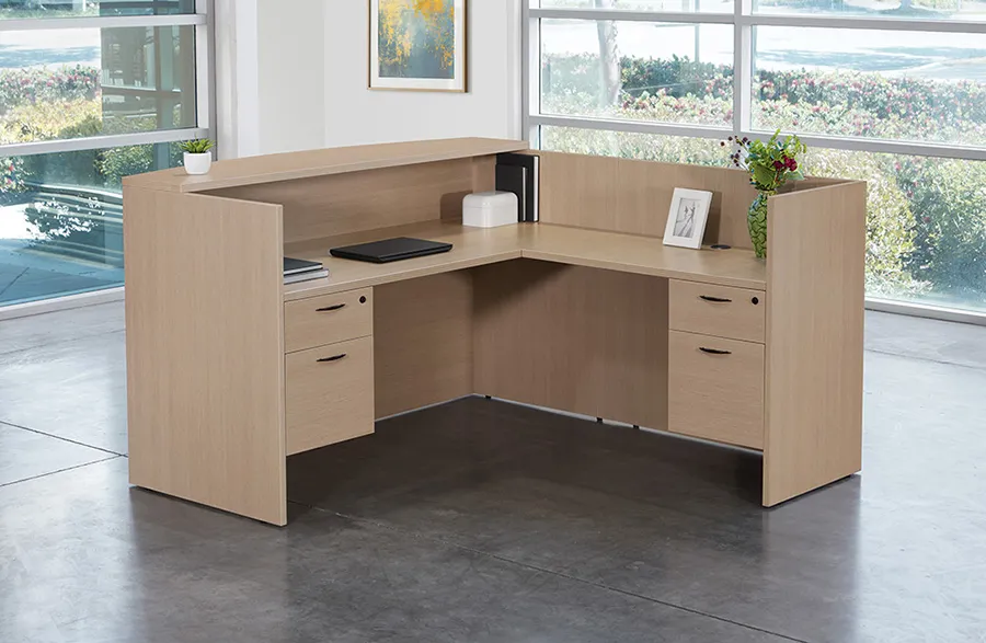 L Shaped Reception Desk