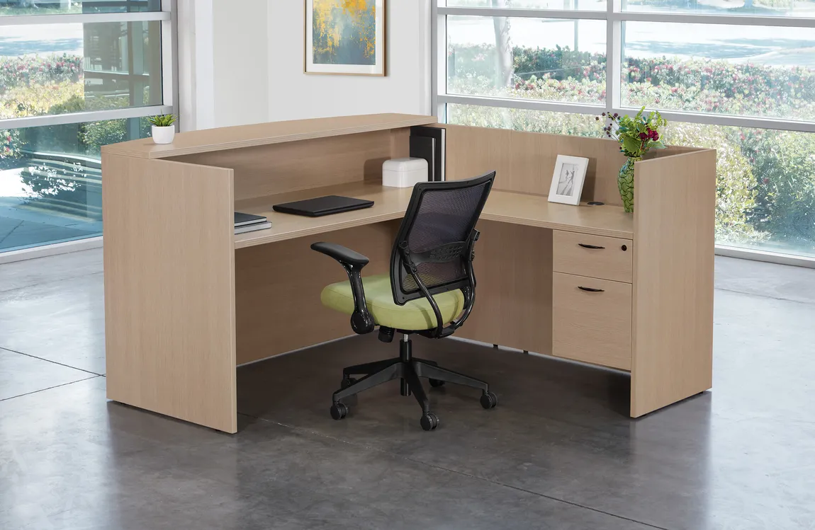 L Shaped Reception Desk