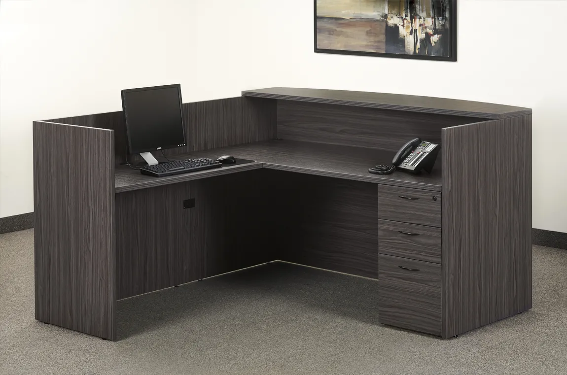 L Shaped Reception Desk