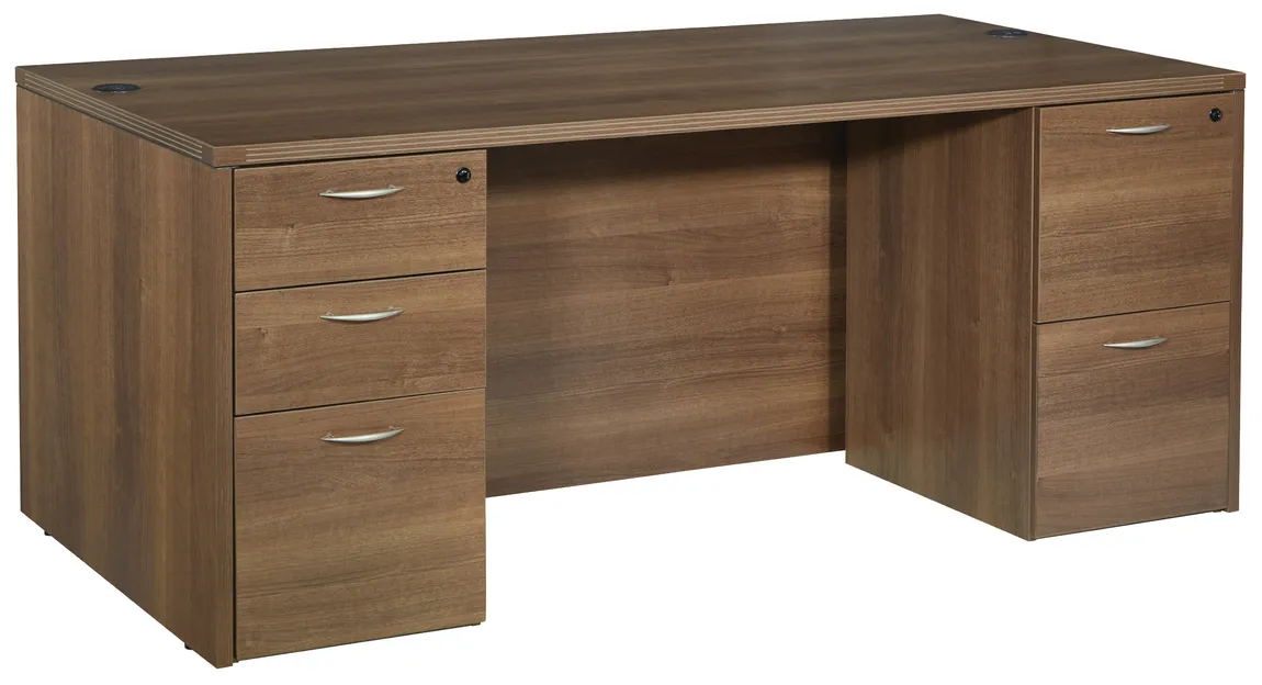 Rectangular Desk with Drawers