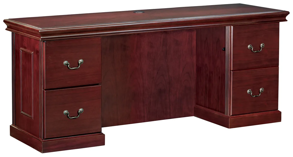 Executive Credenza Desk with Drawers
