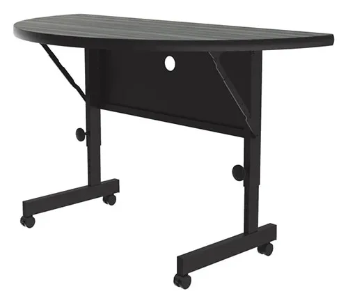 Flip-Top Crescent Table