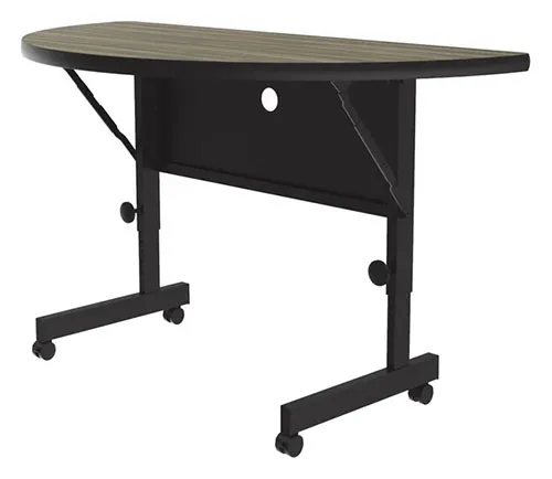 Flip-Top Crescent Table