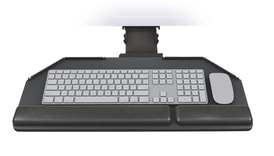 Articulating Corner Keyboard Tray