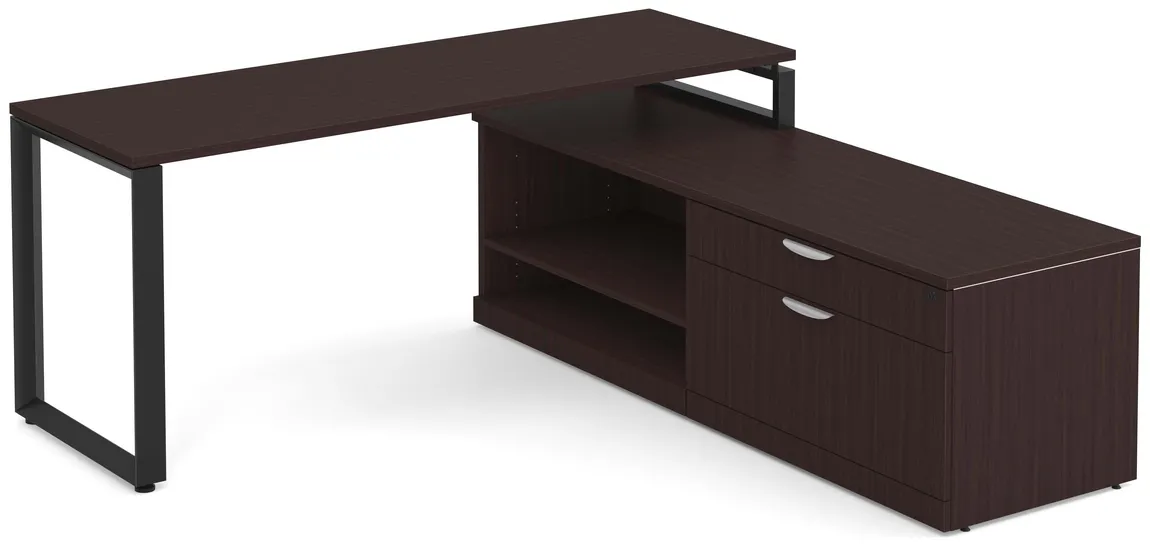L Shaped Desk with Storage